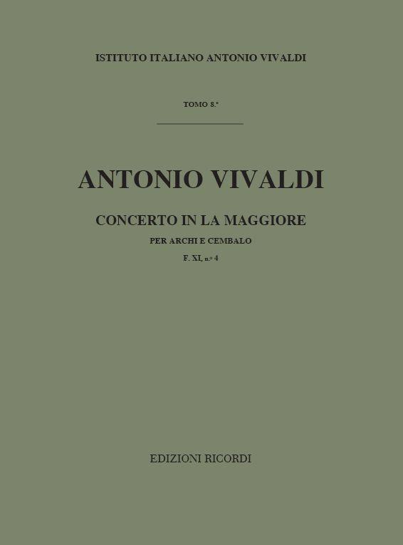Concerti Per Archi E B.C.: In La Rv 158